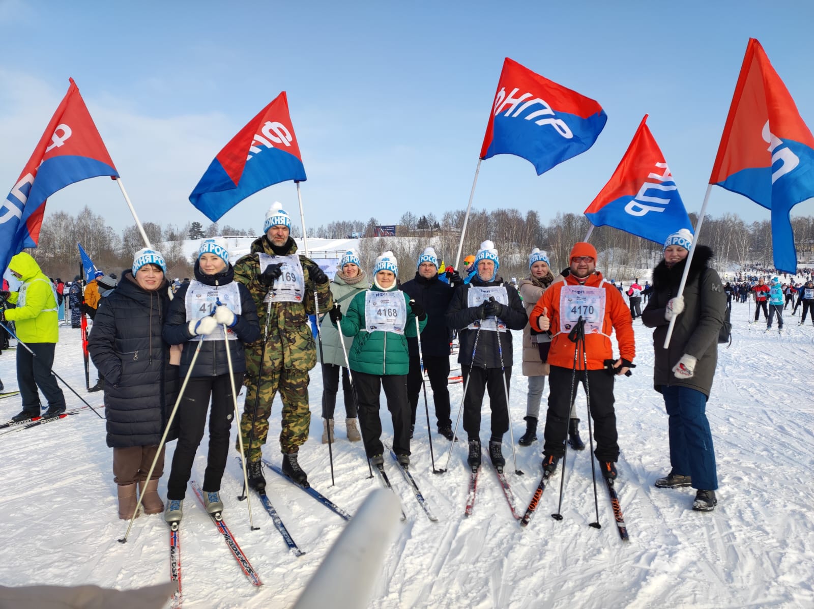 Состоялась 42-я открытая традиционная лыжная гонка «Лыжня России»